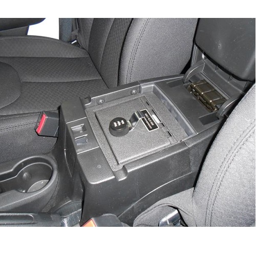 Console Vault Auto Security Gun Safe for 1116 Jeep Wrangler Barrel Key