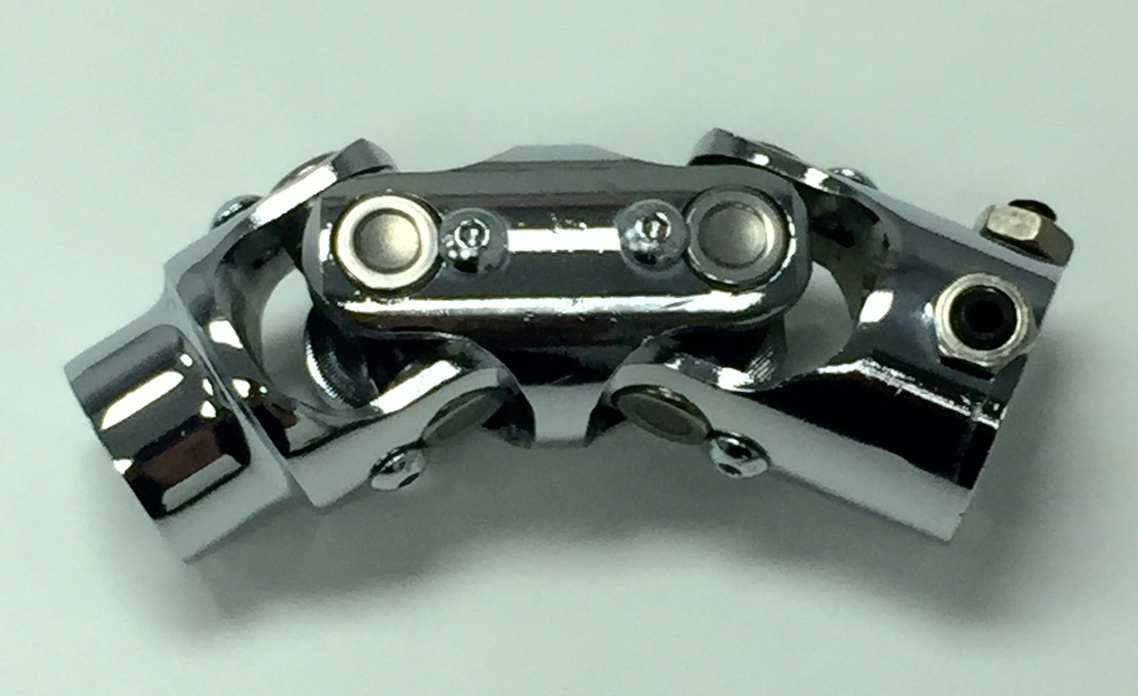 Steel Chrome Universal Double Steering UJoint 3/4" DD x 3/436