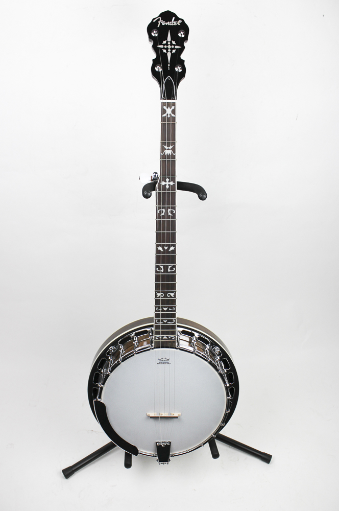 Fender FB 55 Banjo Natural Mahogany Resonator Chromed Brass Tone Ring 717669040123 eBay