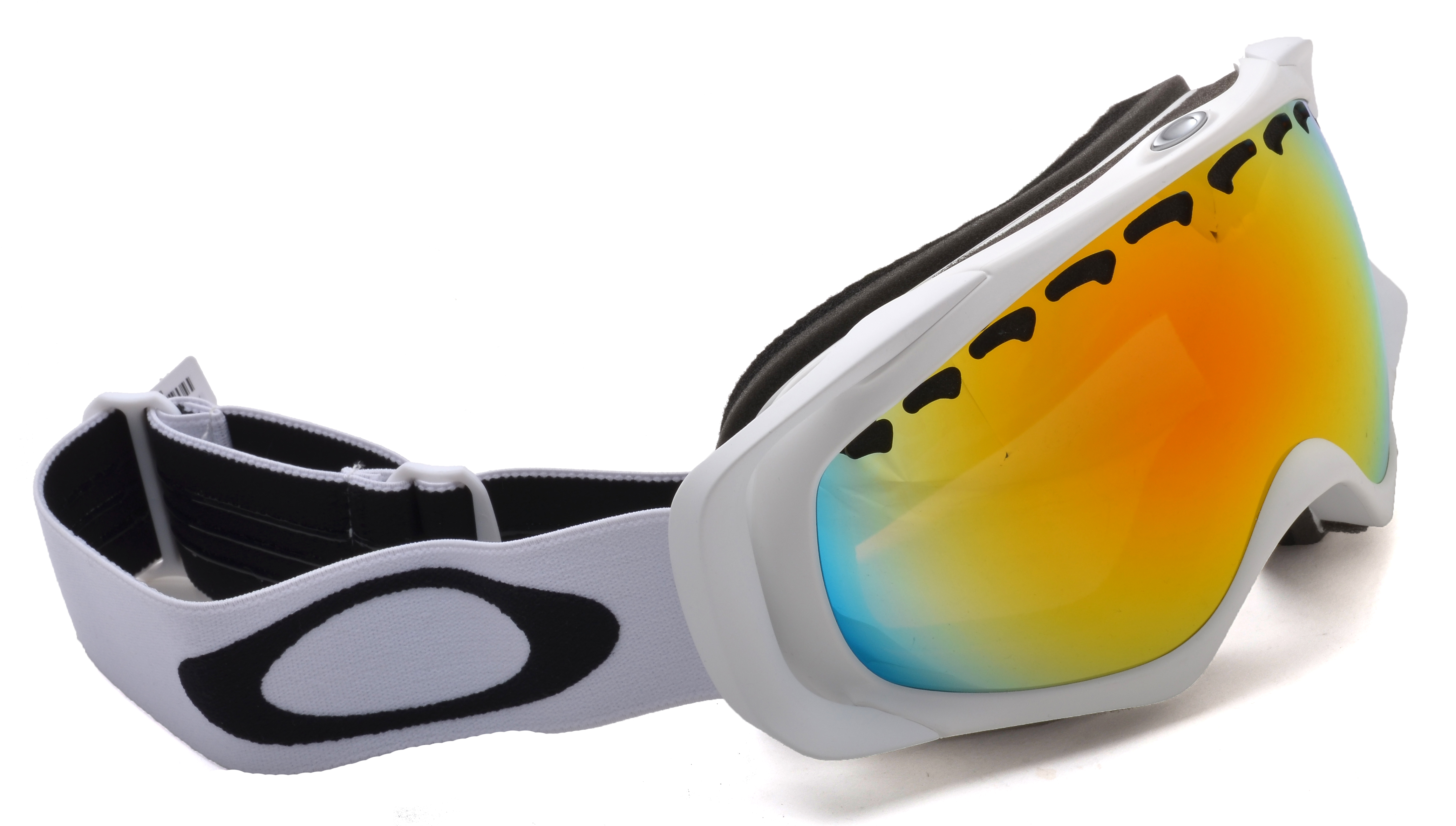 Oakley SKI Goggles Crowbar 02 018 Snow Matte White With Fire eBay