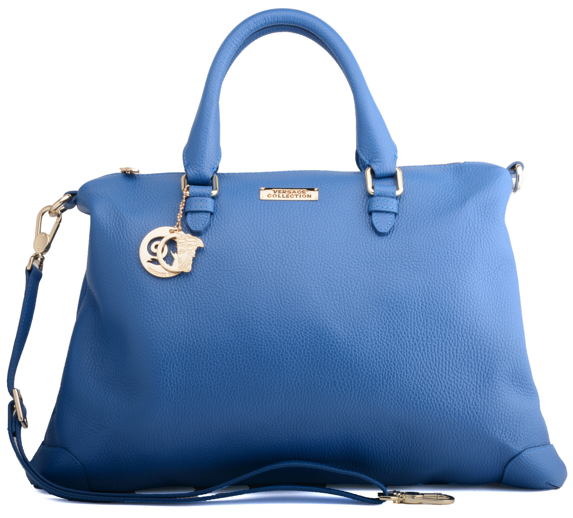 Versace Women's Handbag Leather LBFS377L47OC Blue eBay