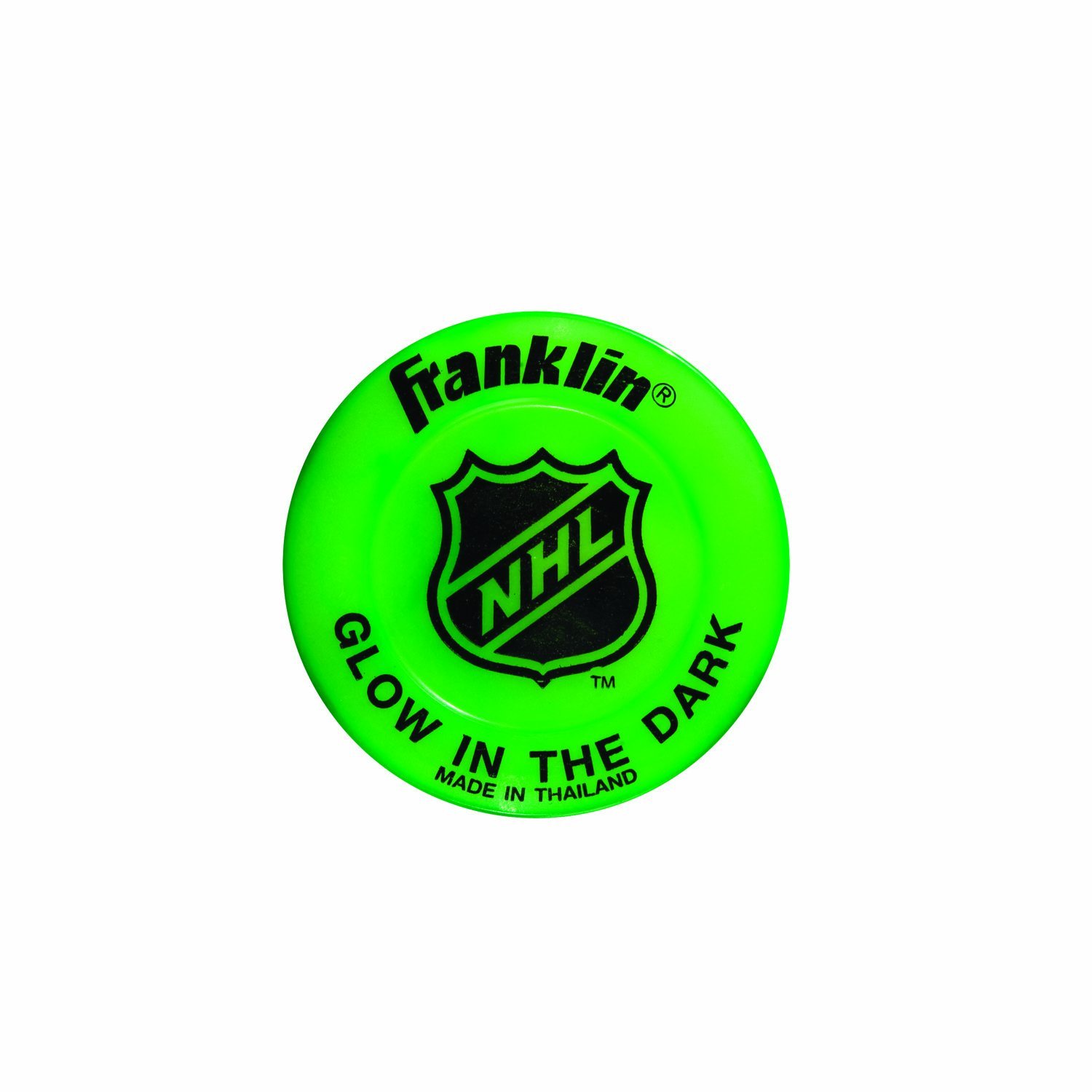 Franklin Sports Glow In The Dark Street Roller Hockey Puck Durable