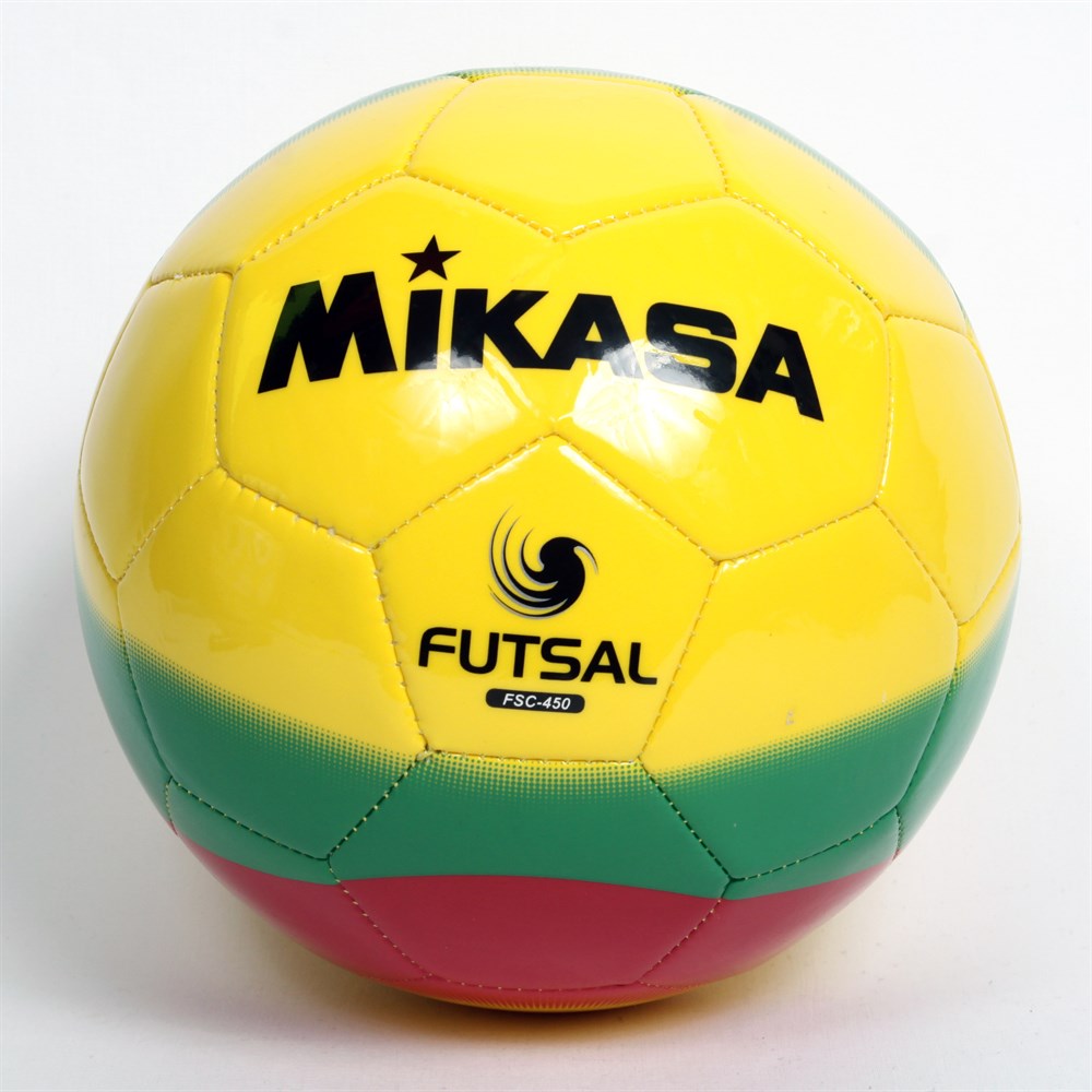 Mikasa America Futsal Ball, Low Bounce Soccer BallSize 4 Red Yellow