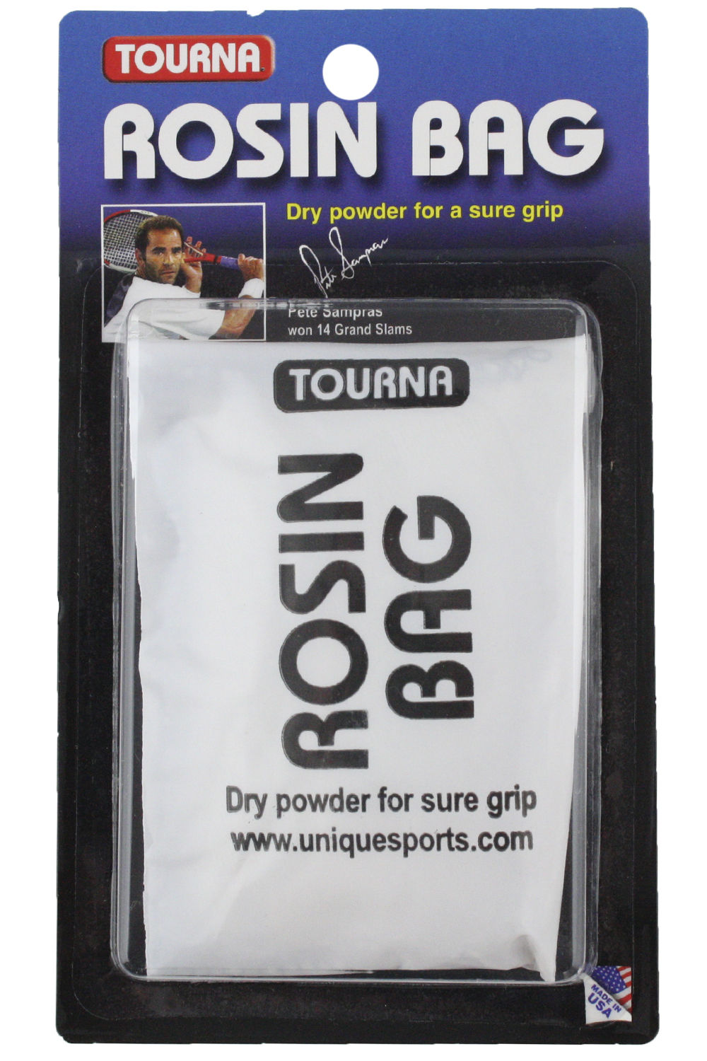 Unique Tourna Rosin Bag Dry Powder Sure Grip Tennis Golf Baseball