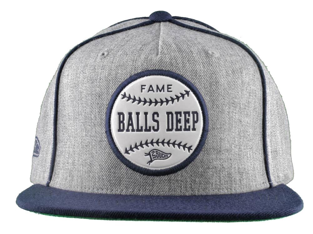 Hall Of Fame Balls Deep Baseball Cap Snapback Wool Blend HOF