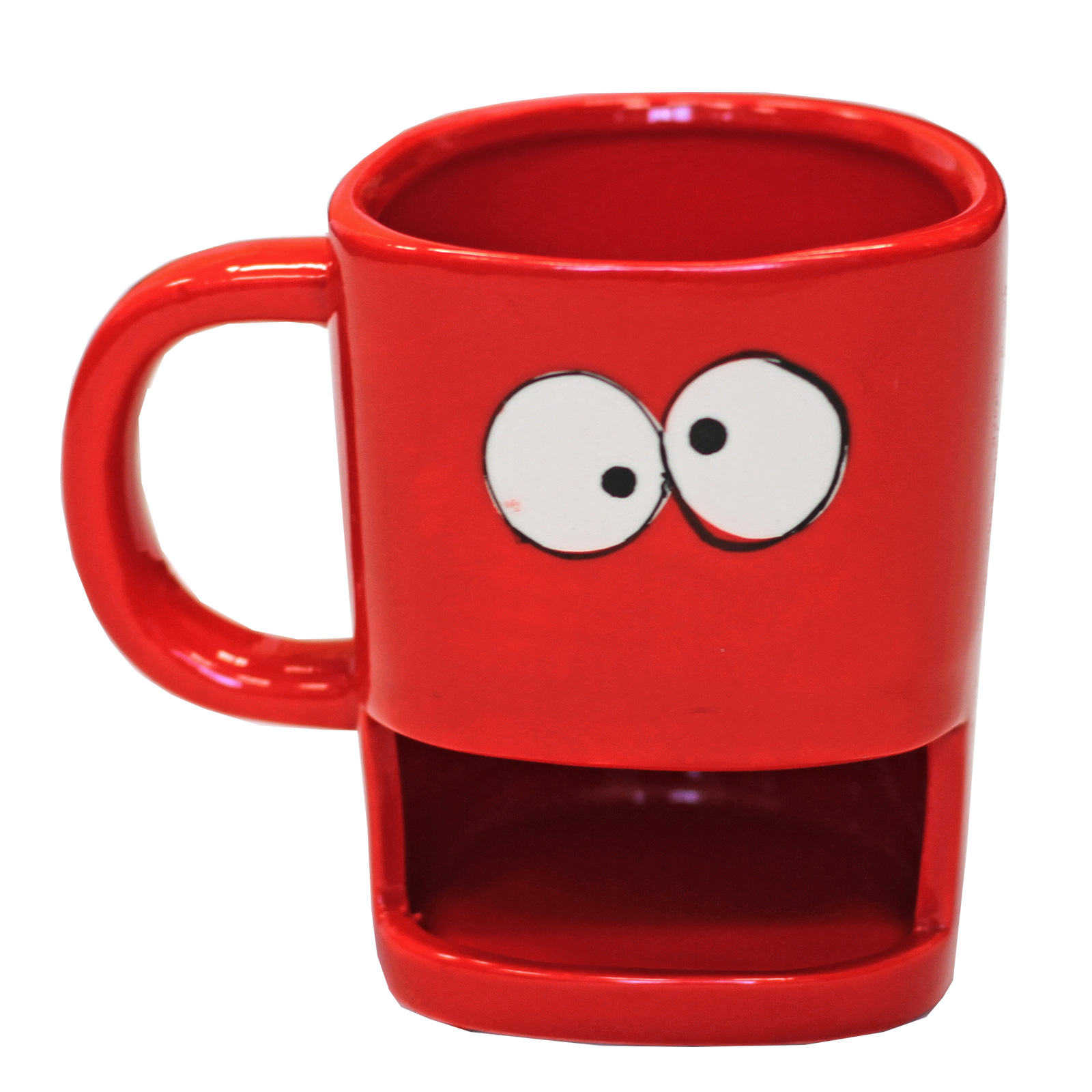 Fun & Quirky! Biscuit Monster Mouth Ceramic Dunk Mug With Cookie Holder eBay
