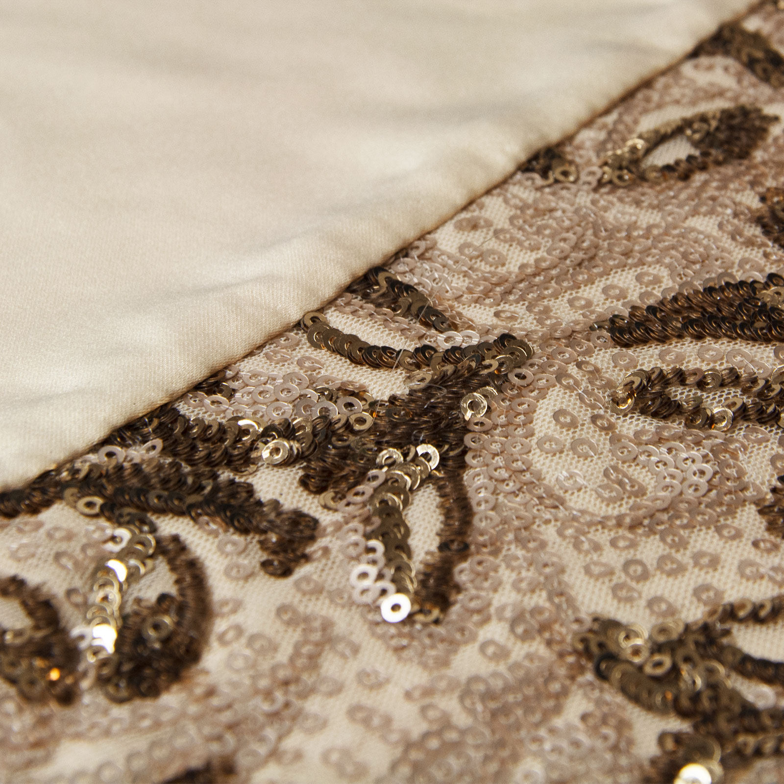 Alexa Kylie Minogue Luxury Duvet Cover with Scroll Sequin in Faux Satin