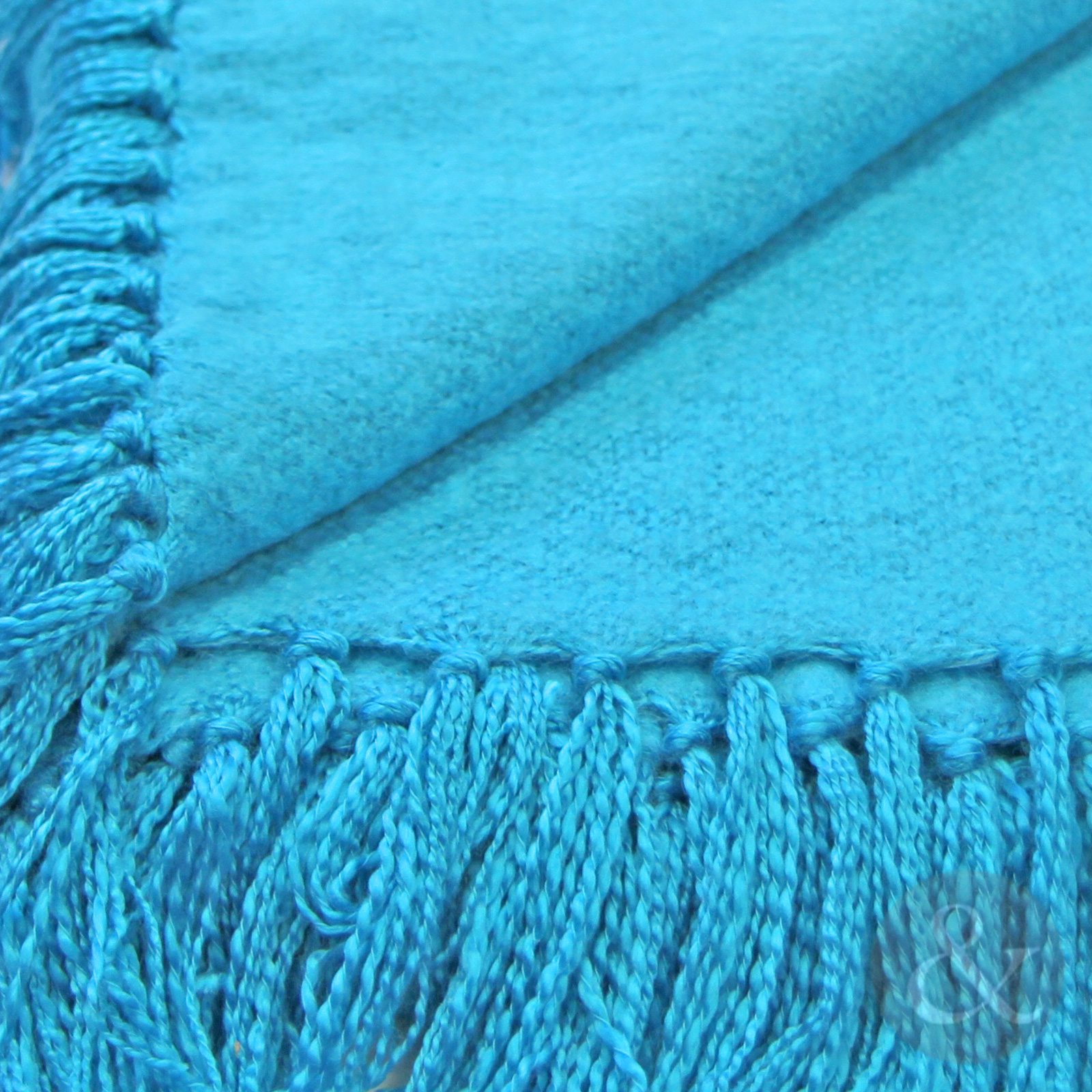 Plain Woven Fringe Throw Soft Acrylic Bed Blanket Sofa Throw Over 127