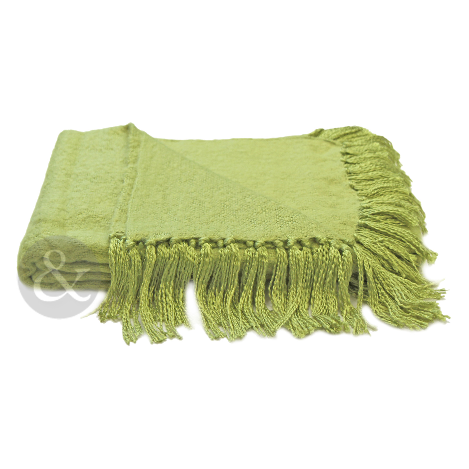 Plain Woven Fringe Throw Soft Acrylic Bed Blanket Sofa Throw Over 127