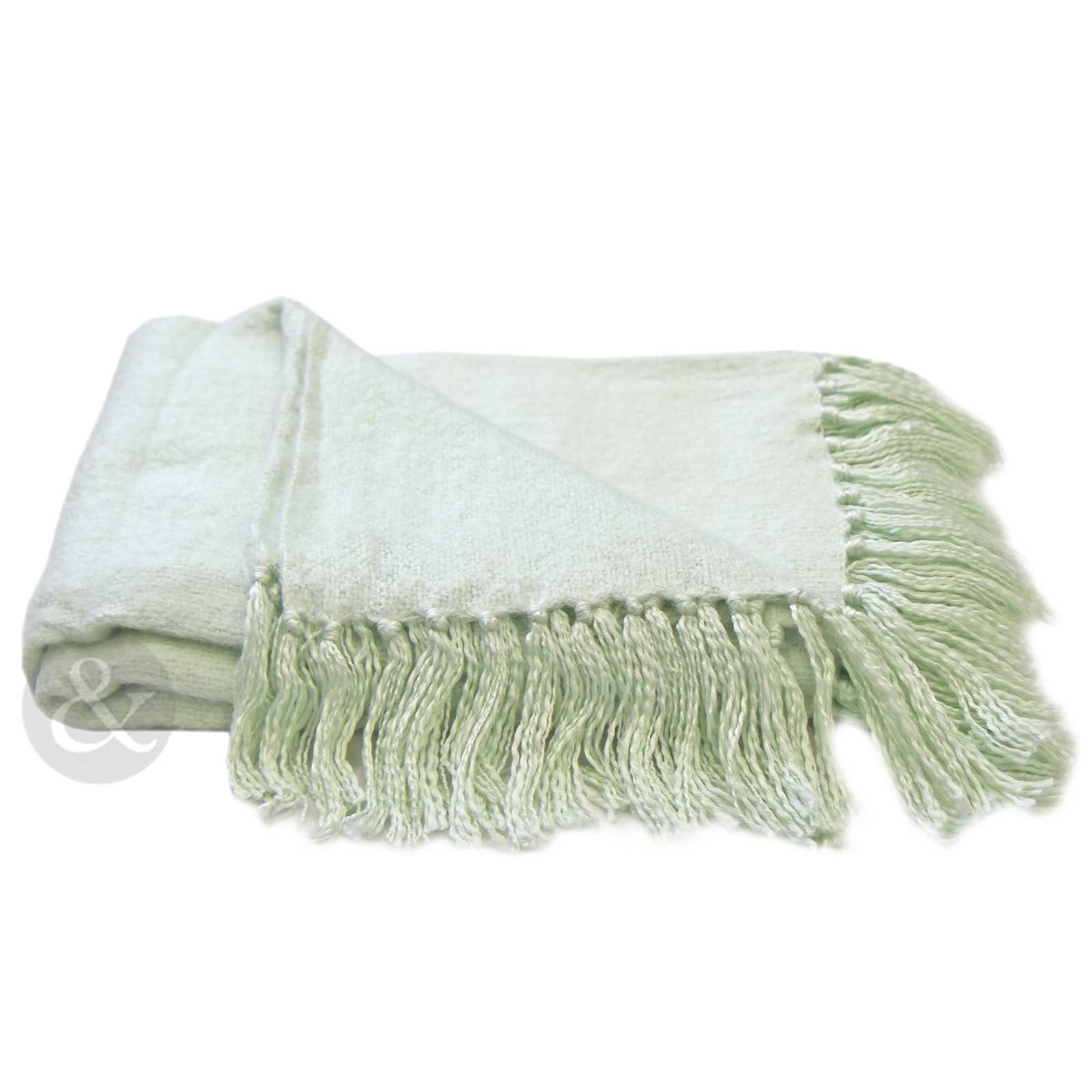 Plain Woven Fringe Throw Soft Acrylic Bed Blanket Sofa Throw Over 127
