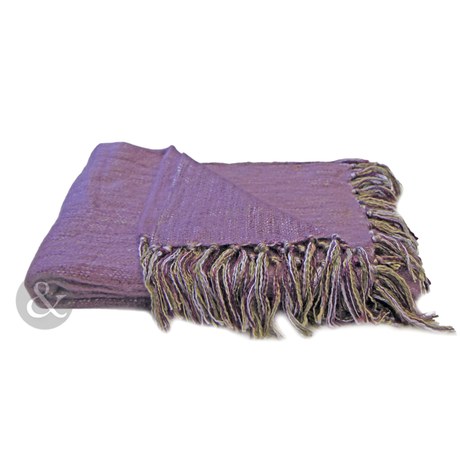 Plain Woven Fringe Throw Soft Acrylic Bed Blanket Sofa Throw Over 127