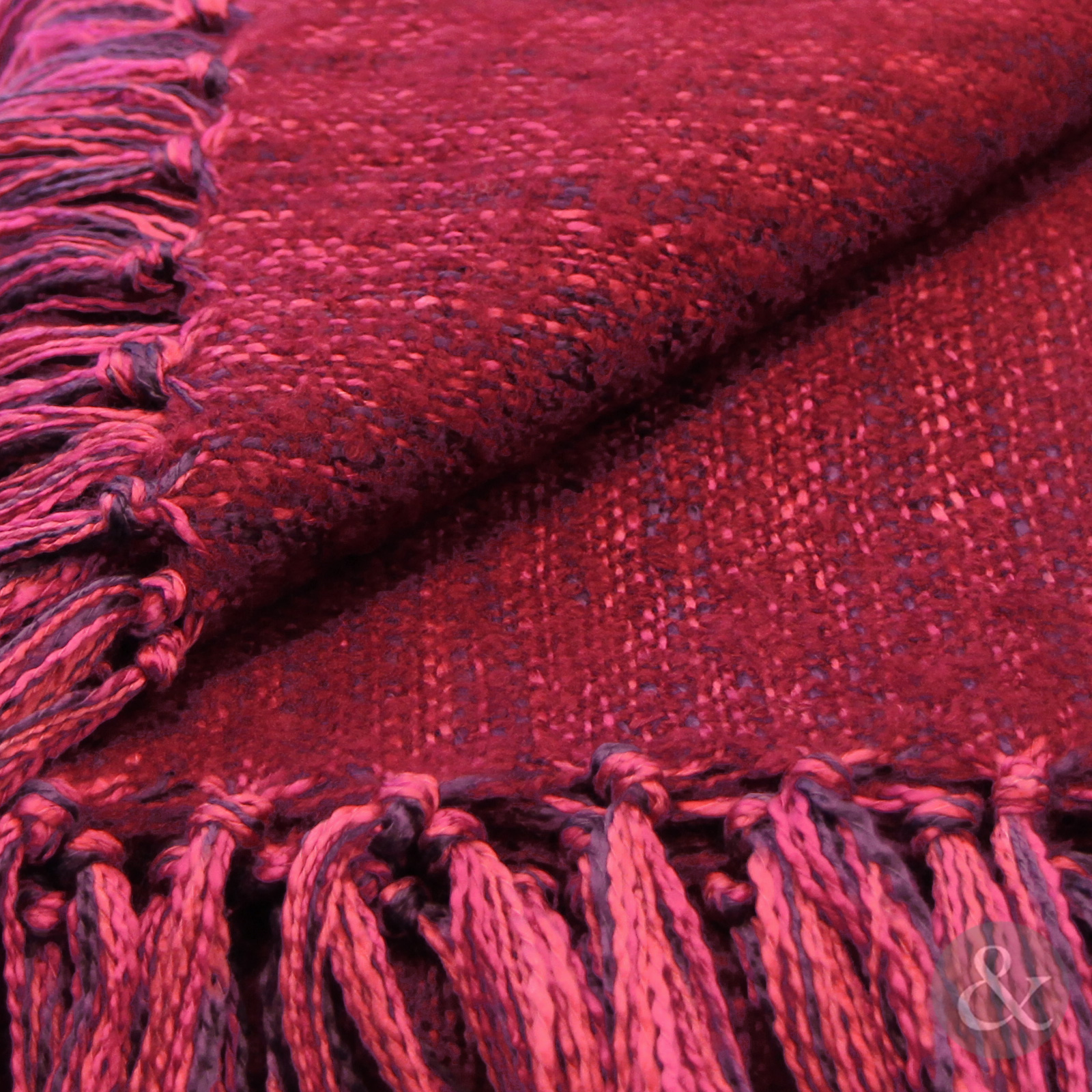 Plain Woven Fringe Throw Soft Acrylic Bed Blanket Sofa Throw Over 127