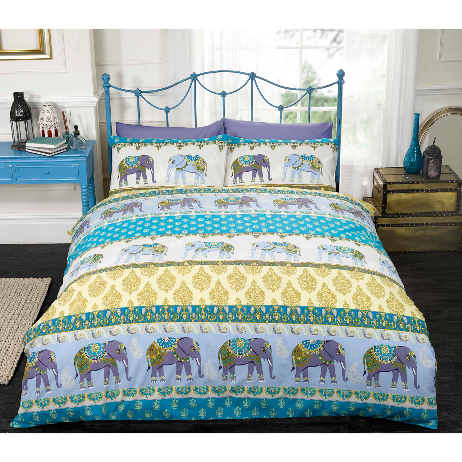 Ethnic Indian Style Duvet Cover With Elephant Amp Paisley Print - Ethnicindianstyleduvetcoverwithelephantamp ethnic indian style duvet cover with elephant amp paisley print - ethnicindianstyleduvetcoverwithelephantamp