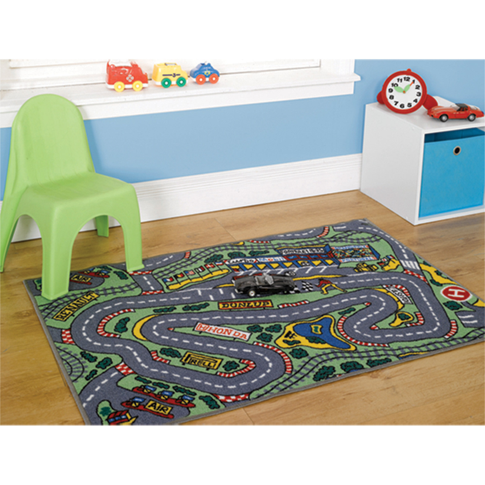 Kids Fun Playtime Carpet Rug For Childrens Bedroom / Playroom
