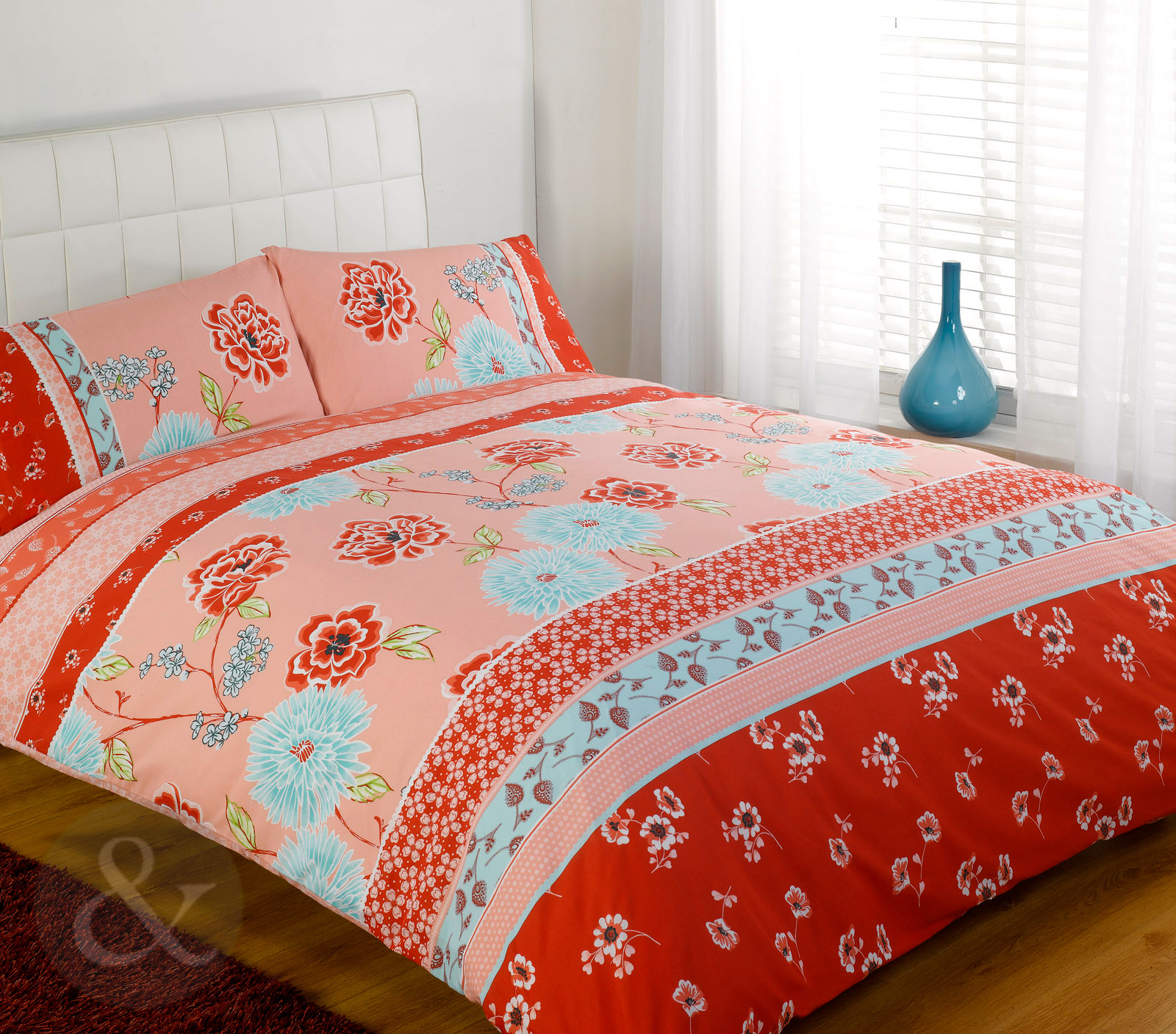 Floral Oriental Bedding Chic Vintage Duvet Cover Luxury Bed Quilt Cover