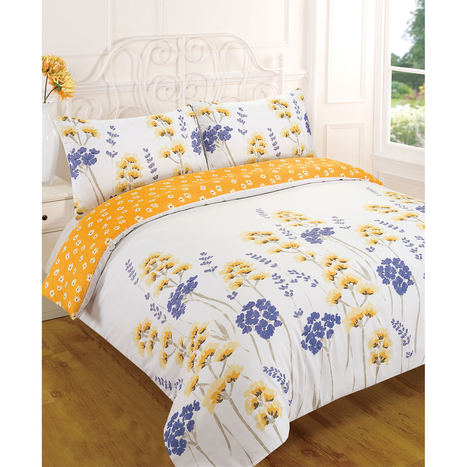 Wild Flower Meadow Duvet Cover Reversible Floral Bedding Set Summer
