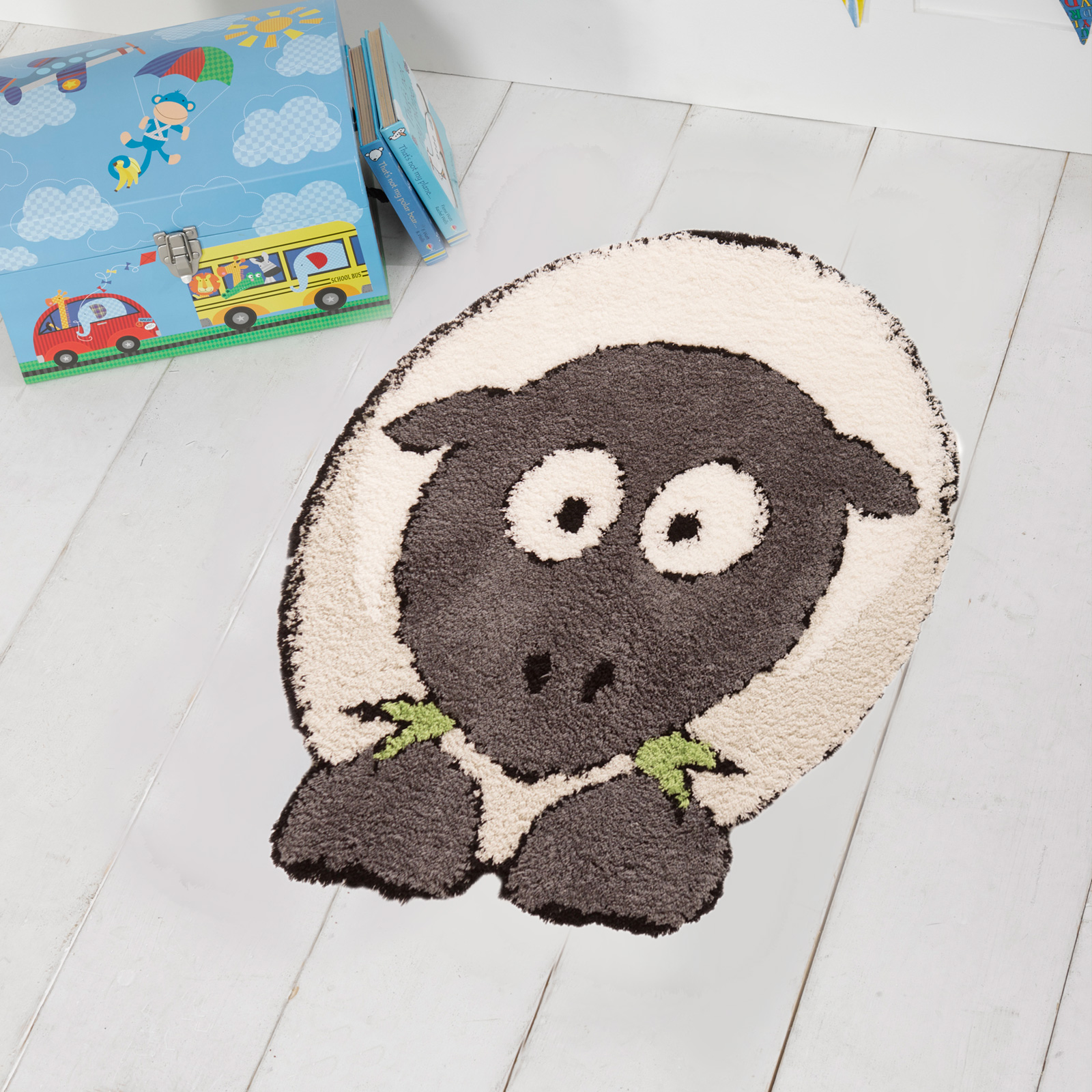 Childrens Cute & Soft Plush Animal Nursery Rug For Kid’s Bedroom