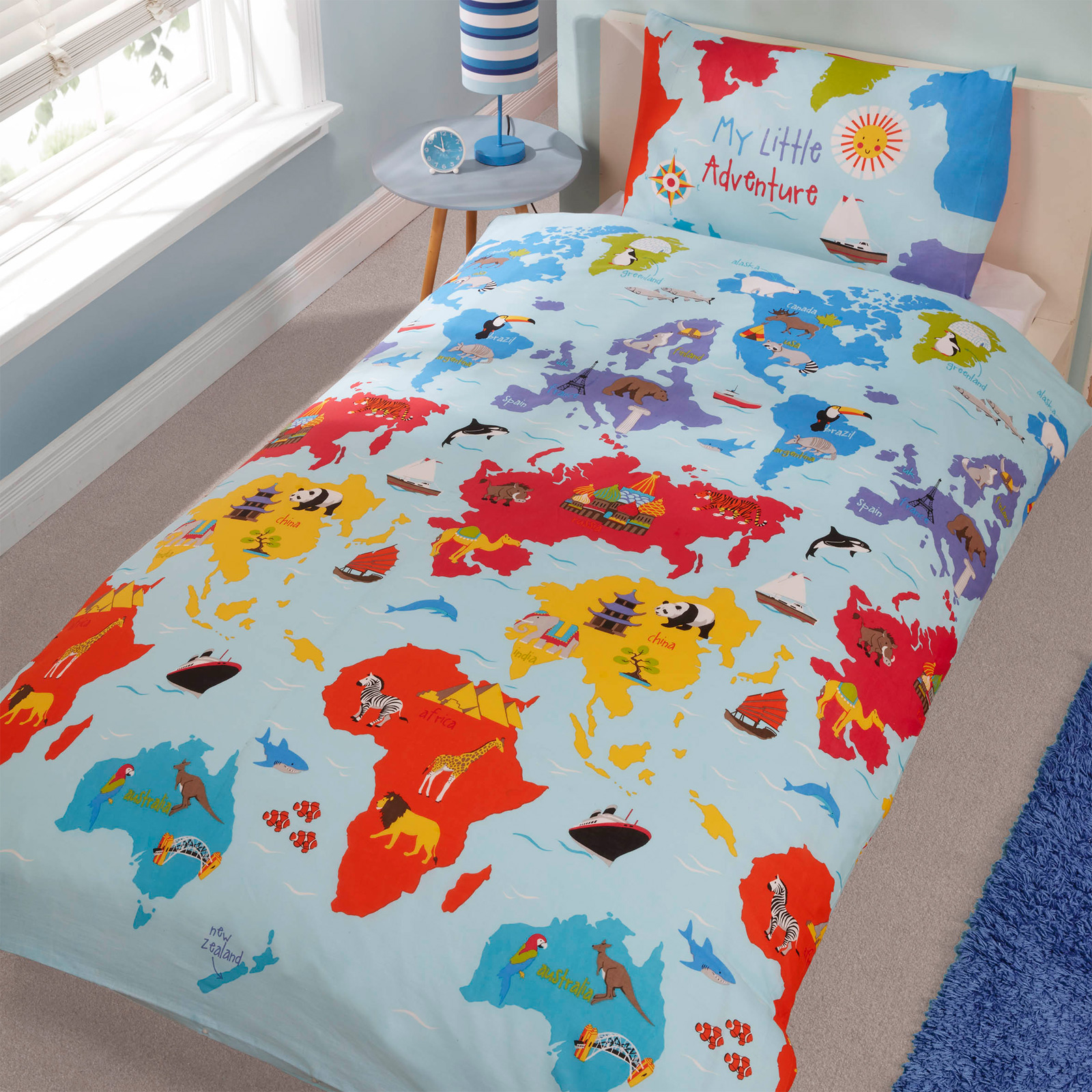 Quirky & Fun Kids Bedding Duvet Cover with Playful Colourful Pattern eBay
