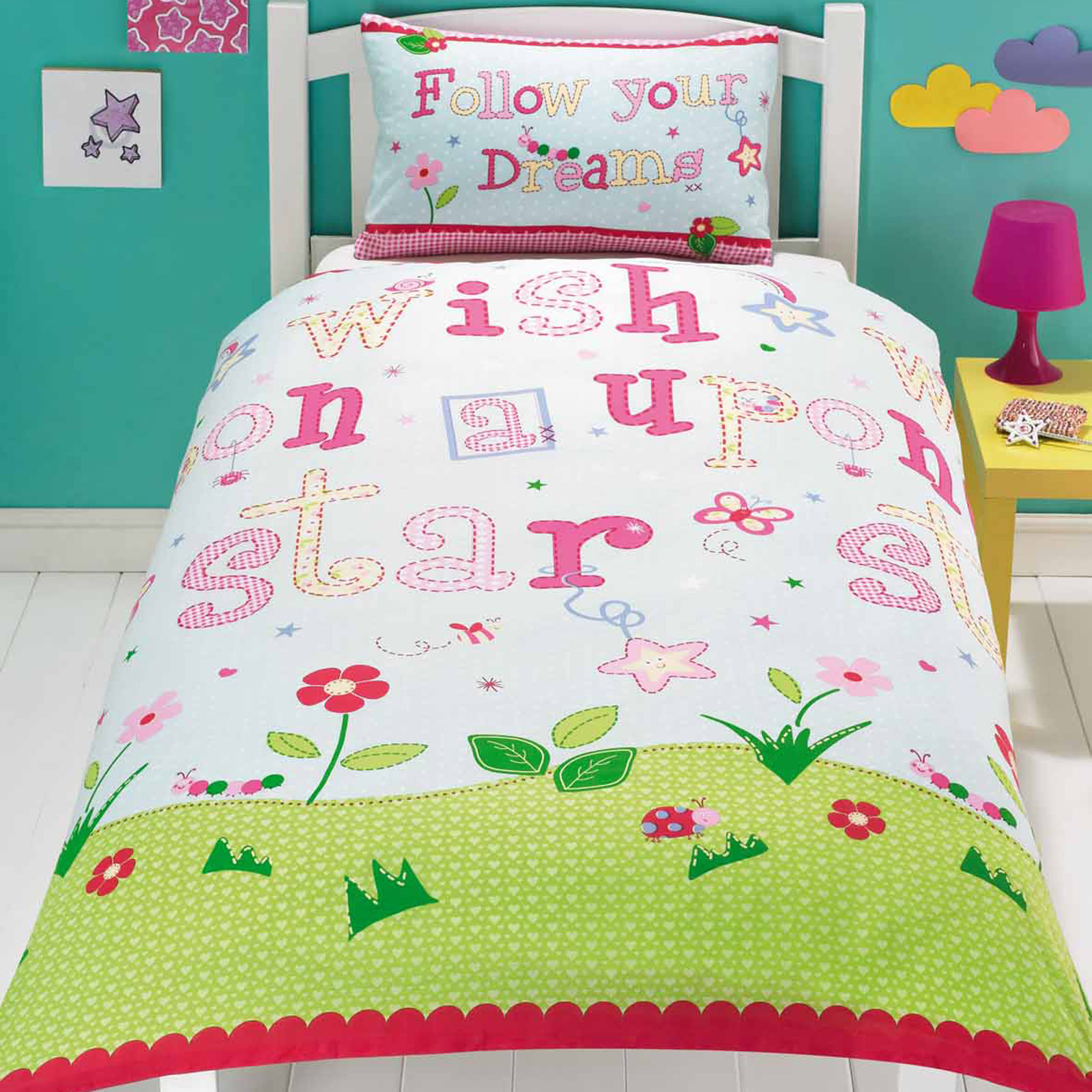 Quirky & Fun Kids Bedding Duvet Cover with Playful Colourful Pattern eBay