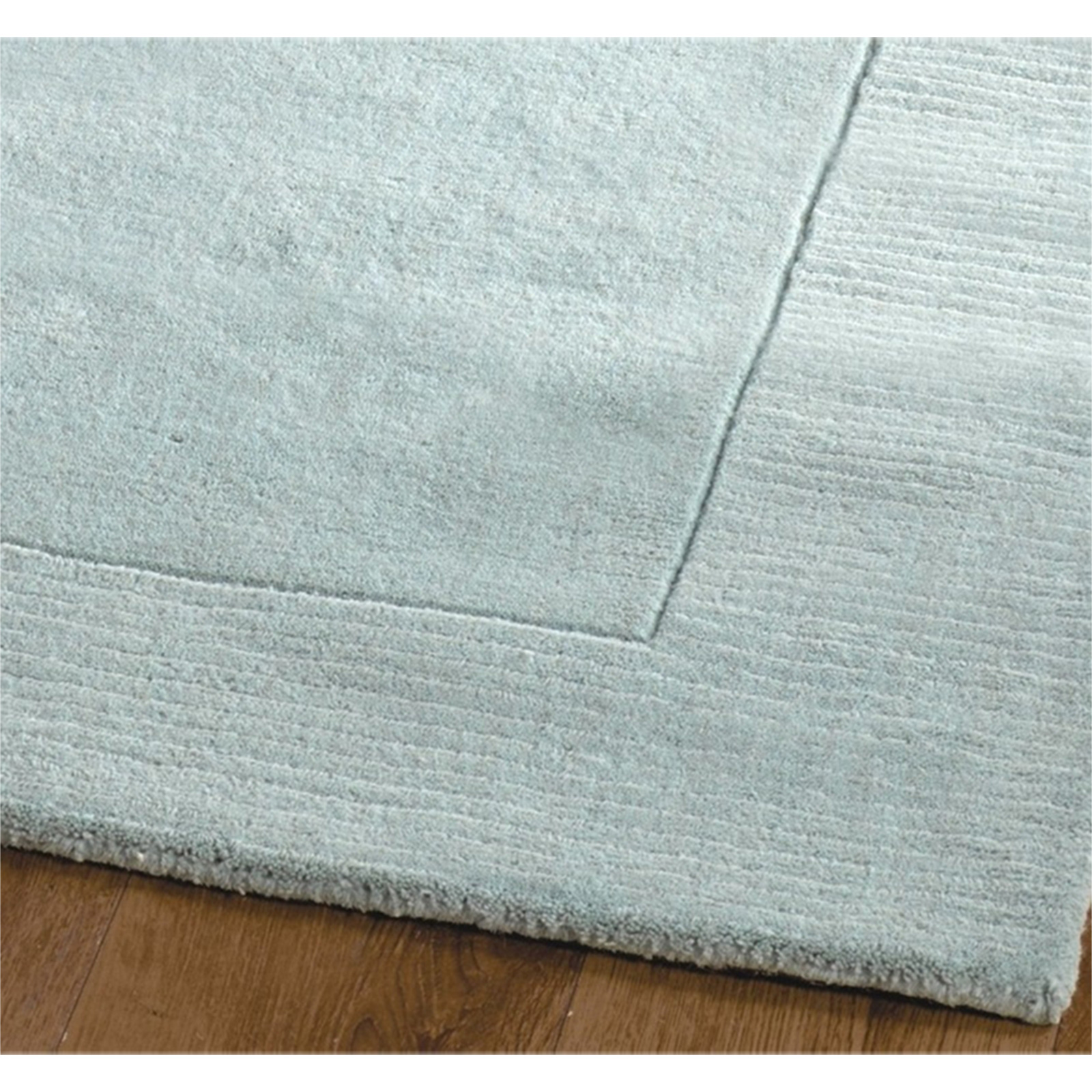 Plain Dyed Carpet Rug With Textured Border In Thick & Super Soft 100