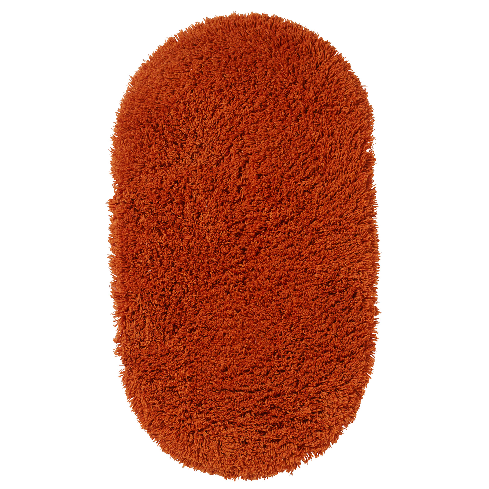Oval Shaped Carpet Rug 5cm Shaggy Deep Pile Machine Washable 75 x