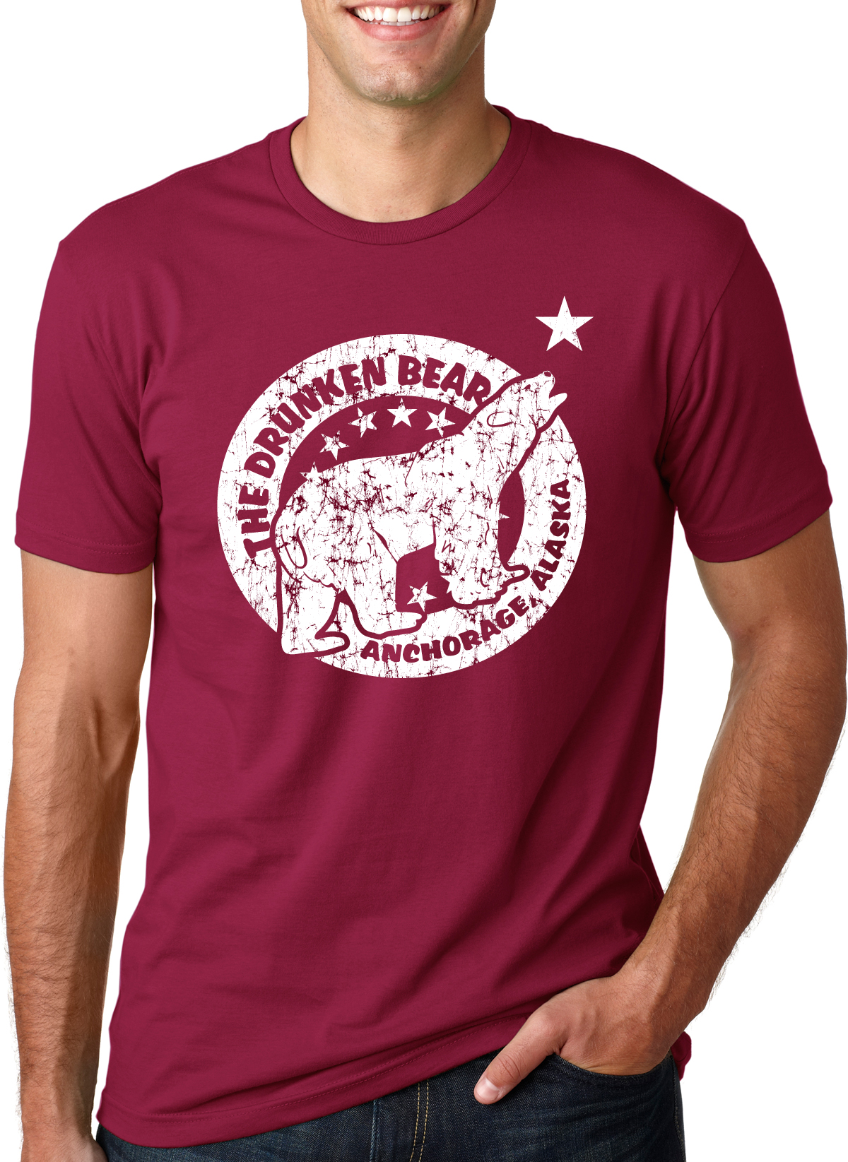 The Drunken Bear Bar T Shirt Funny Drinking Alaska Pub Tee eBay