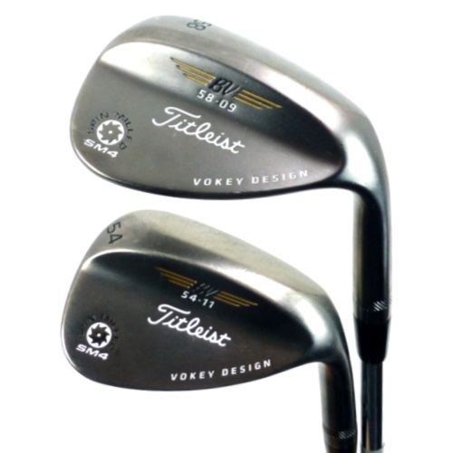 Titleist Vokey Wedge Set SM4 54* 58* Black Nickel Finish Custom