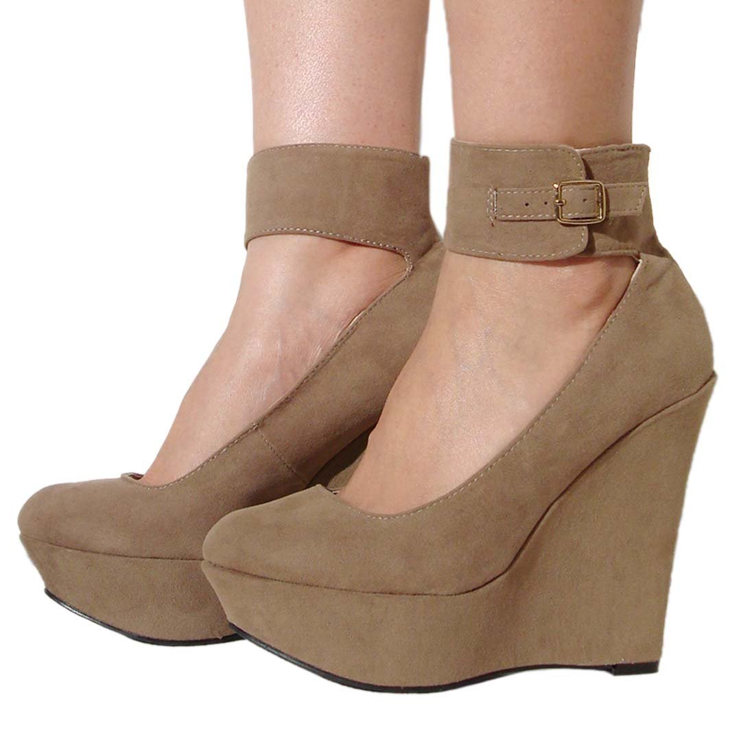 Women's Qupid Ankle Strap Platform Wedge Sandal (Worthy90) eBay
