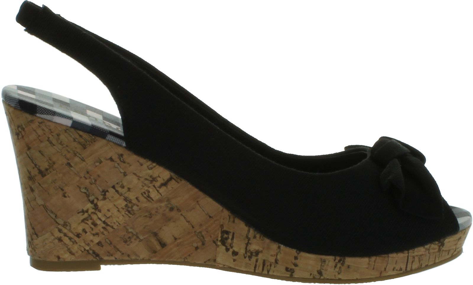 Bamboo Women's Wedge Sandals With Faux Cork Sole And Bow Design | eBay
