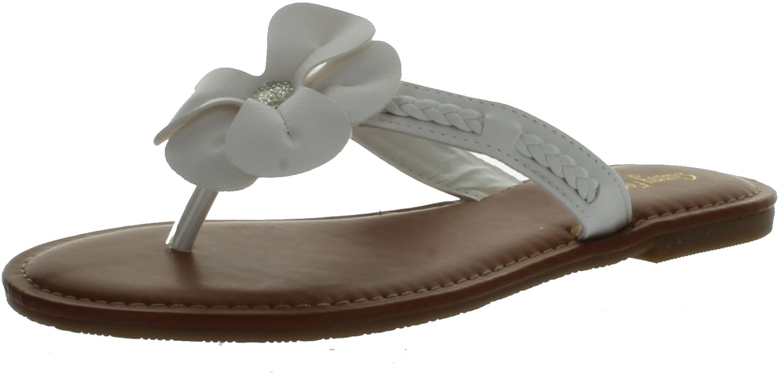 Bamboo Morris 25 Nude Studded and Spiked Thong Sandals - $36.00