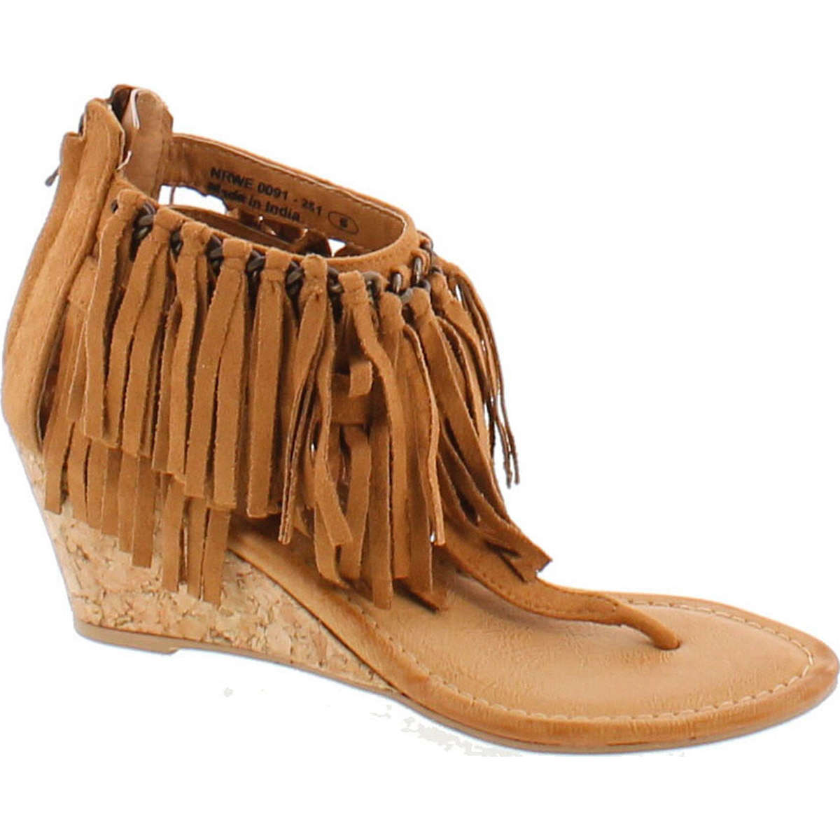Not Rated Womens Sybil Fringe Wedge Sandal | eBay