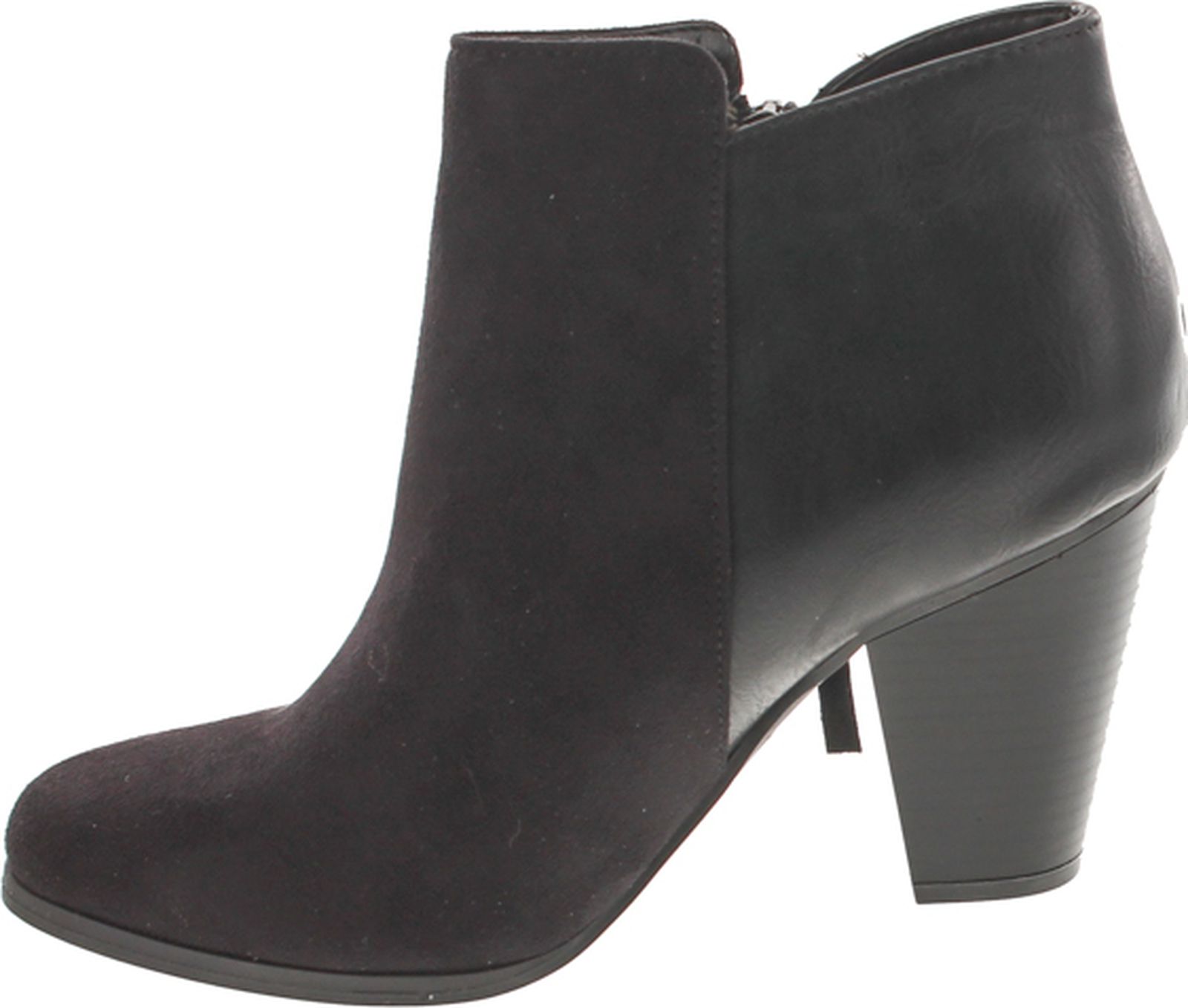 Soda Women/'s Ages Tassel Zip Chunky Heel Bootie