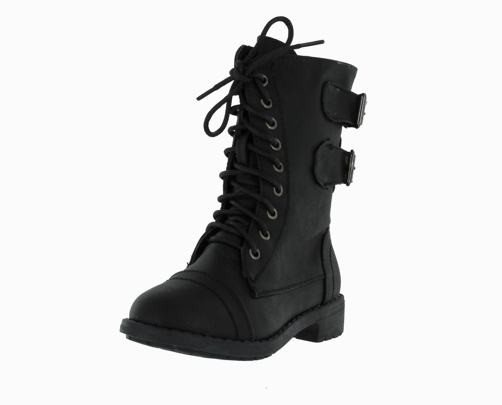 Pack 72 Little Girls Combat Lace Up Boots eBay