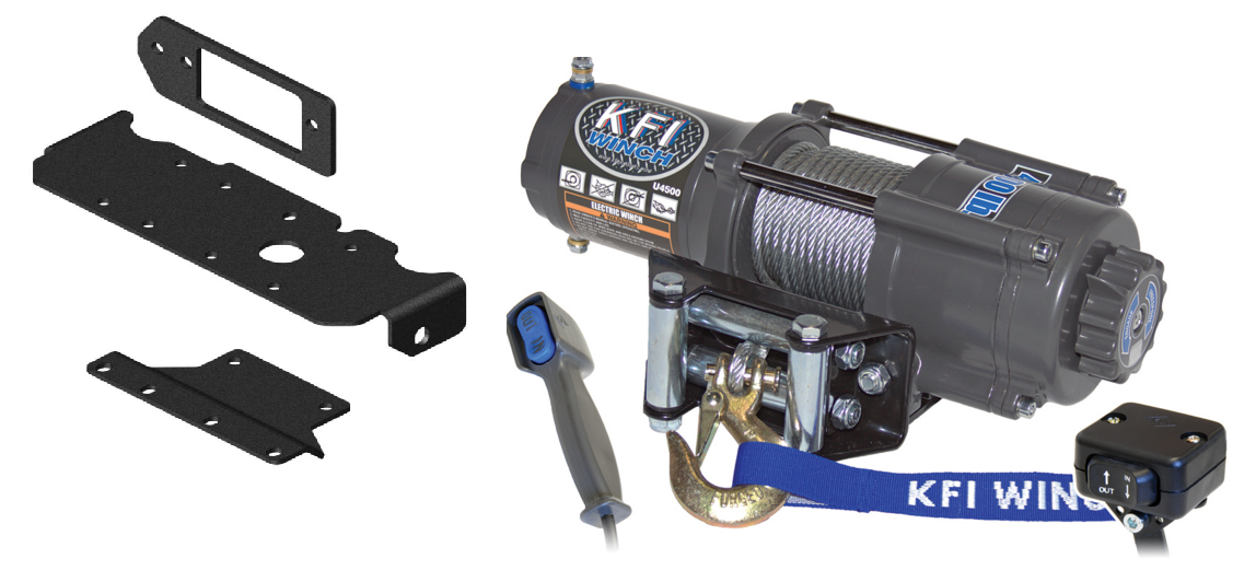 KFI 4500 LB Winch And KFI Mount For Honda Pioneer 1000 eBay