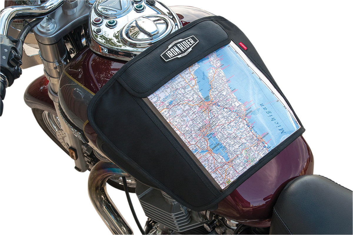 Dowco Iron Rider Motorcycle Cruiser Tank Map Bag 11.25x17.75x.5 50116