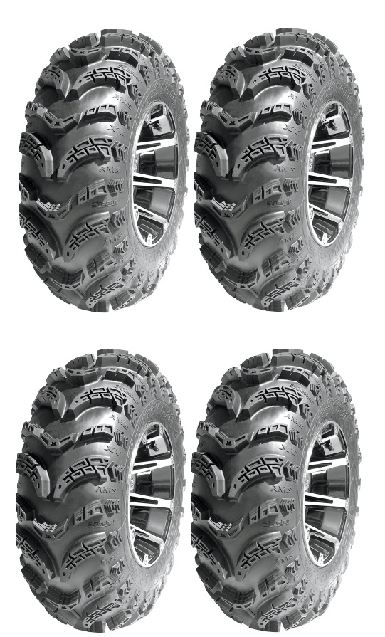 AMS Slingshot ATV UTV Mud AT Tire Combo (4 Tires) 25x812 eBay