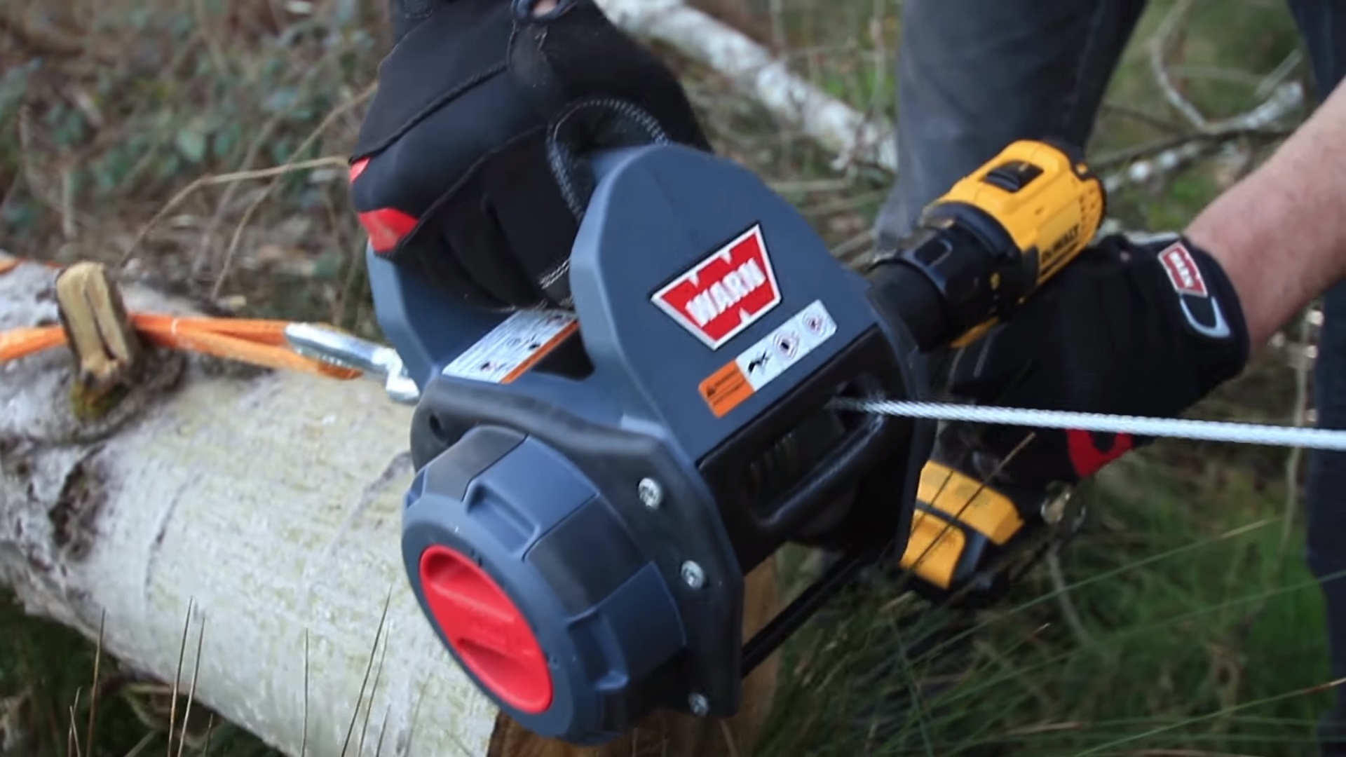 Warn Portable Power Drill Winch 500 LB Capacity 30 FT 910500 eBay