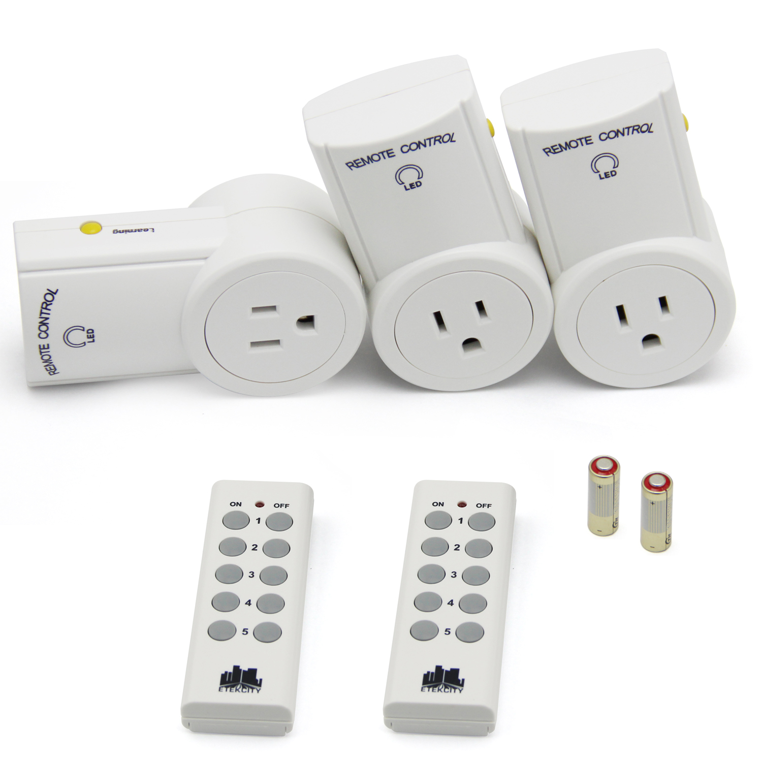 1,2,3,5 Pack Wireless Remote Control Light Switch Outlet Plug Socket W