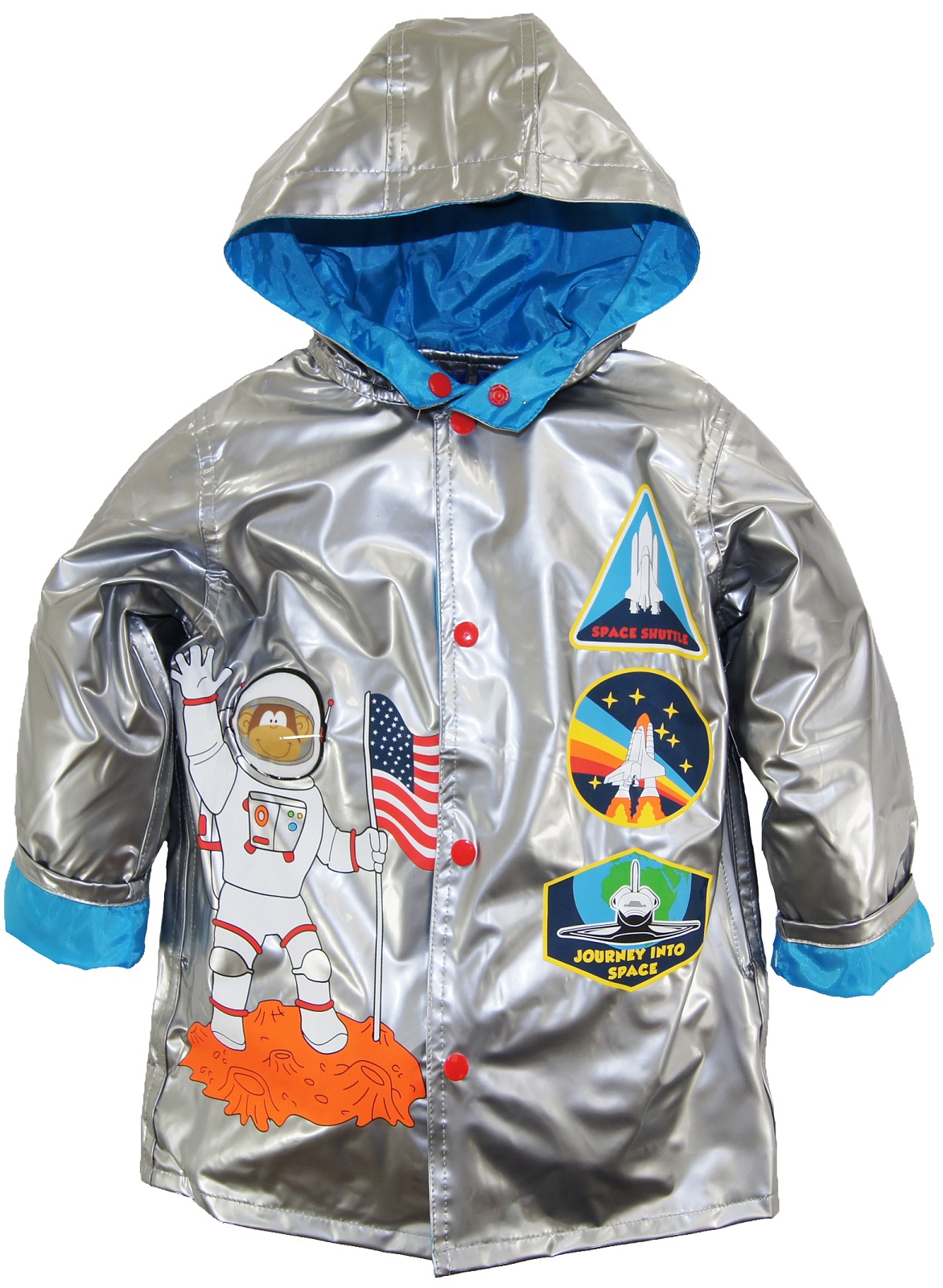 Wippette Baby/Toddler Boys Rainwear Astronaut Space Traveler Raincoat