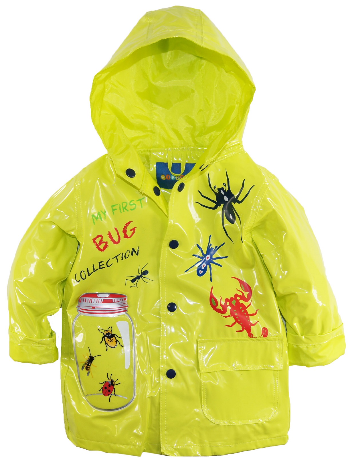 Wippette Little Boys' Waterproof Hooded Bug Collection Raincoat Jacket