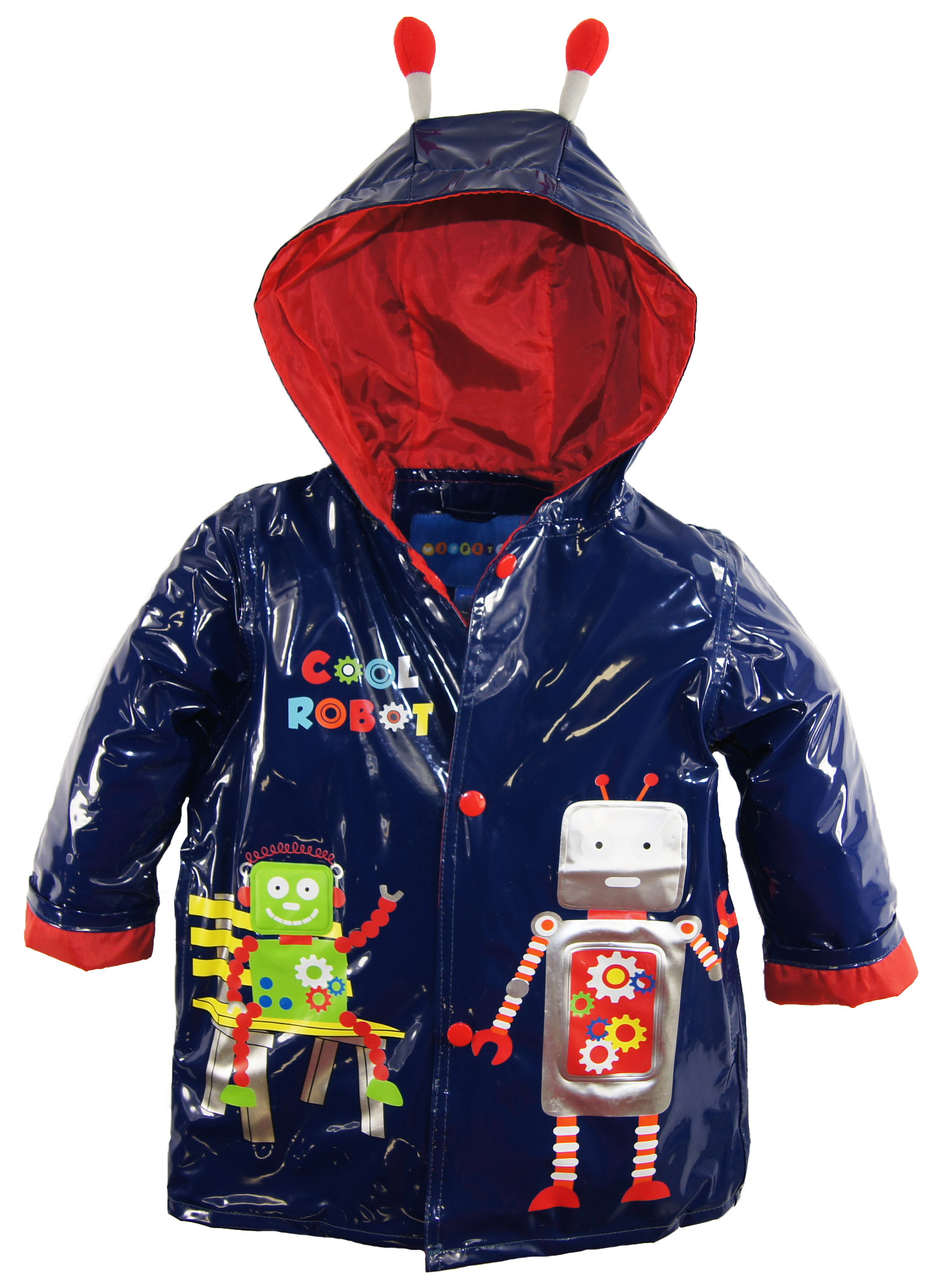 Wippette Baby Boys Waterproof Hooded Robot Raincoat Jacket eBay