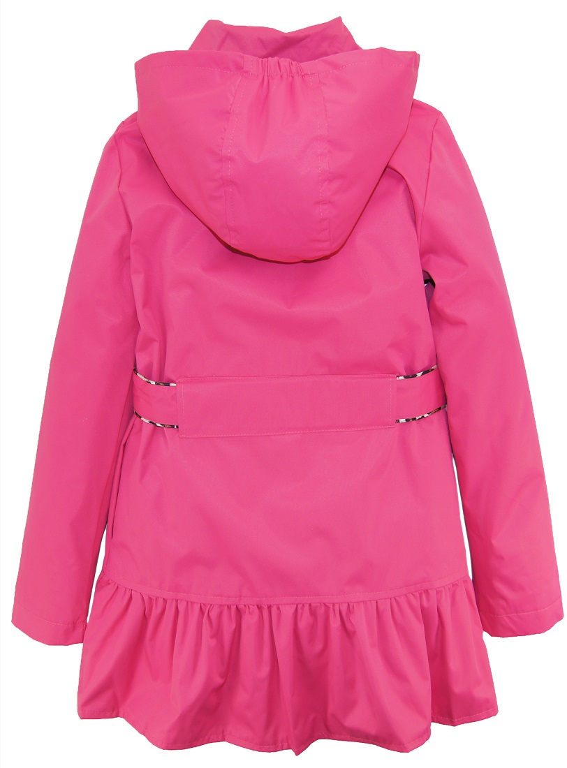 Pink Platinum Big Girls' Double Leopard Trench Raincoat Jacket Spring