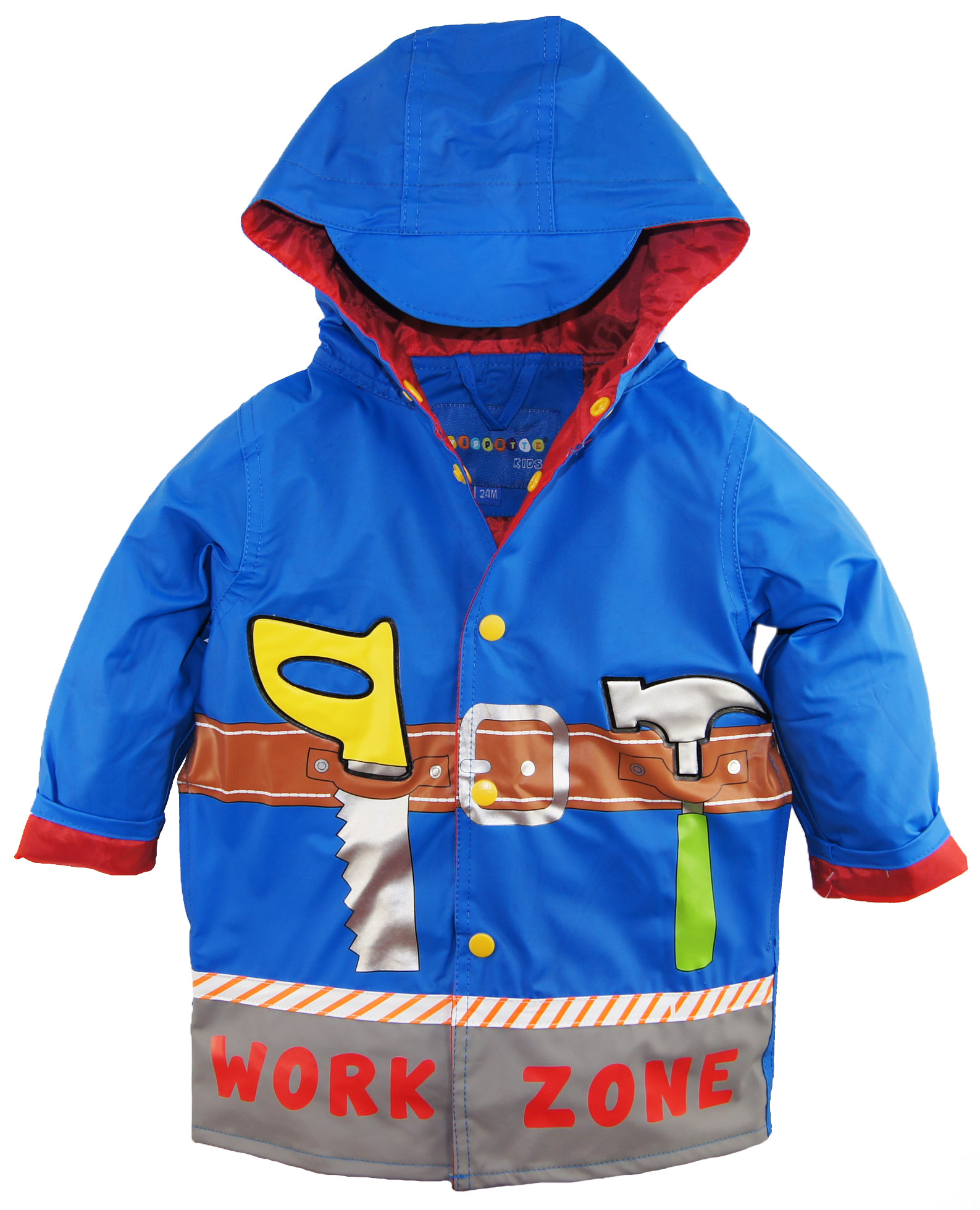 Wippette Baby Boys Waterproof Hooded Construction Raincoat Jacket eBay