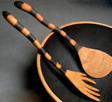 Check out the wild and crazy spoons by Jonathan's Cherry Spoons.
