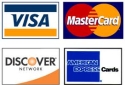 Checkout Securely with any Major Credit Card