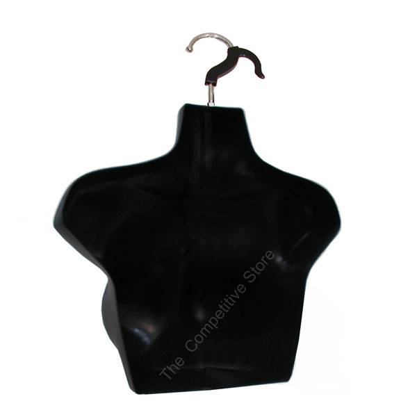 Matte Black Female Upper Torso Mannequin Form With Hook For Hanging eBay
