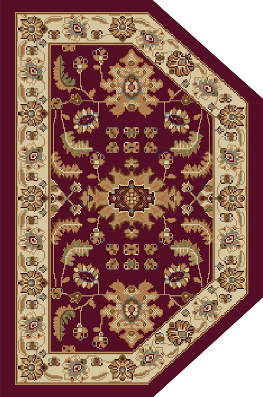 PERSIAN RED IVORY AREA RUG 2X3 HEARTH ORIENTAL 3206 ACTUAL 23" x 39" eBay