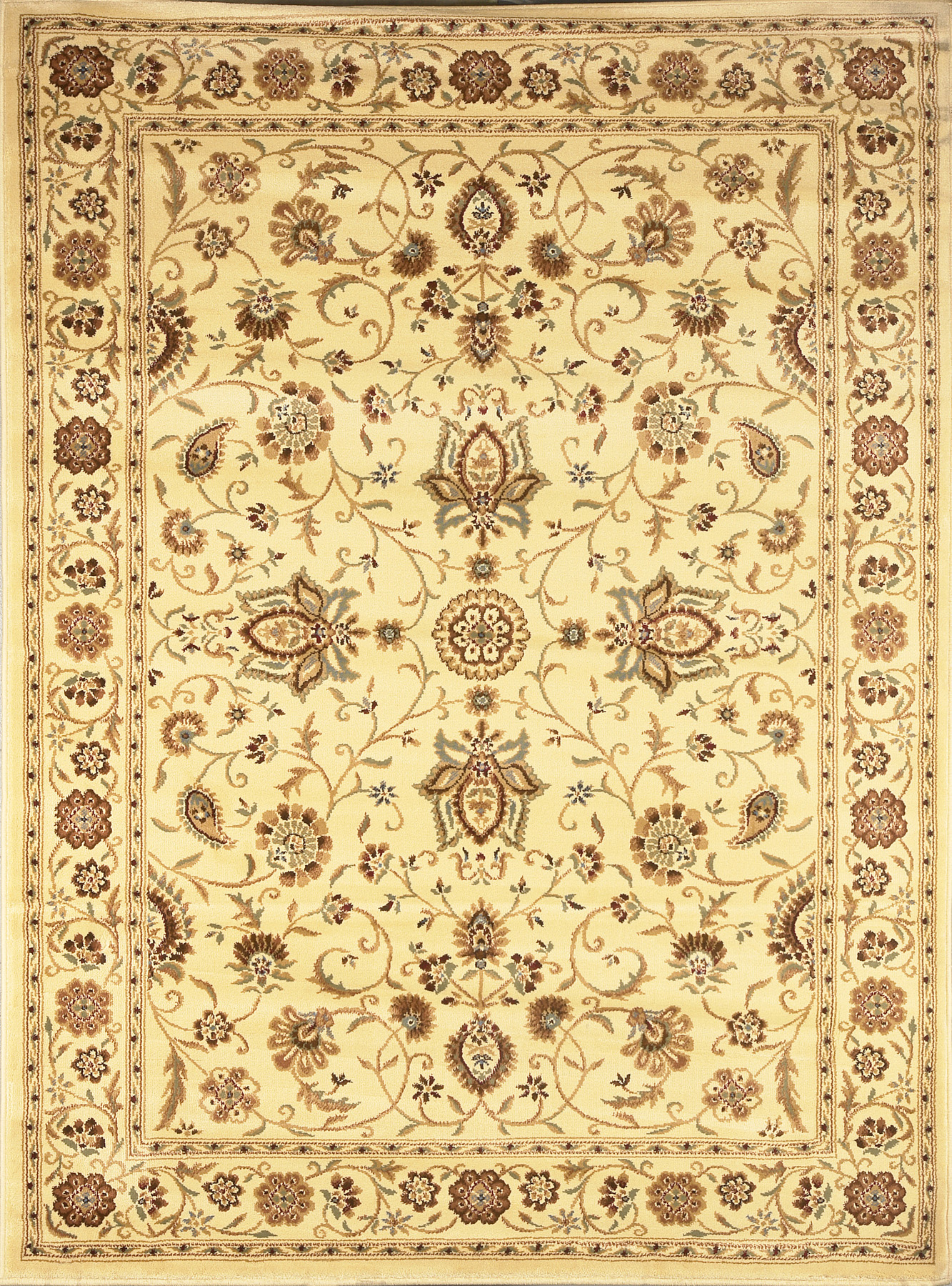 IVORY PERSIAN AREA RUG 3X5 OVAL ORIENTAL CARPET 3207 ACTUAL 31" x 55