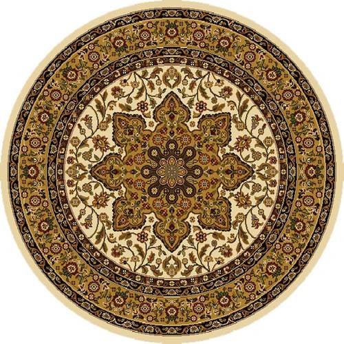 TRADITIONAL ROUND 5X5 ORIENTAL AREA RUG PERSIAN CARPET ACTUAL 5' 2" x