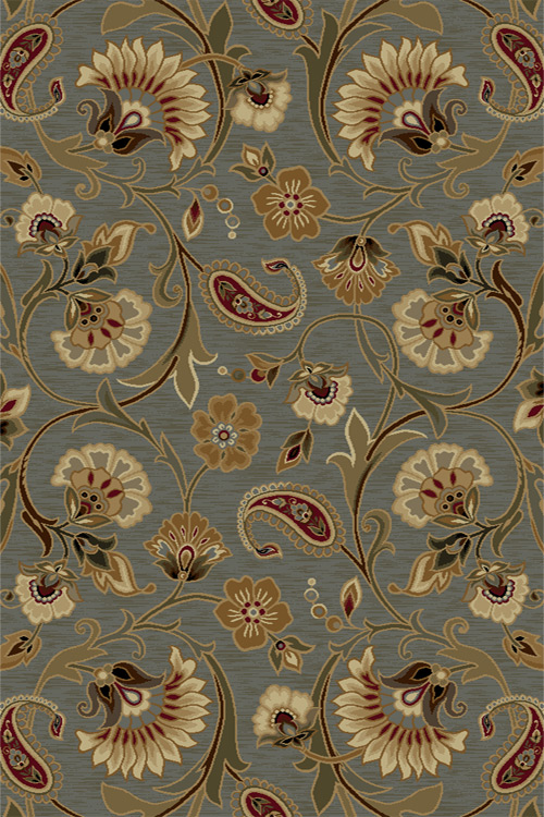 eBay: Casual Floral Leaves Vines Blue Green